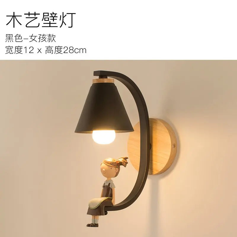 Nordic led wall lamp living room modern bedroom creative wall Luminaria bedside wall lightChildren's room decor lighting fixture