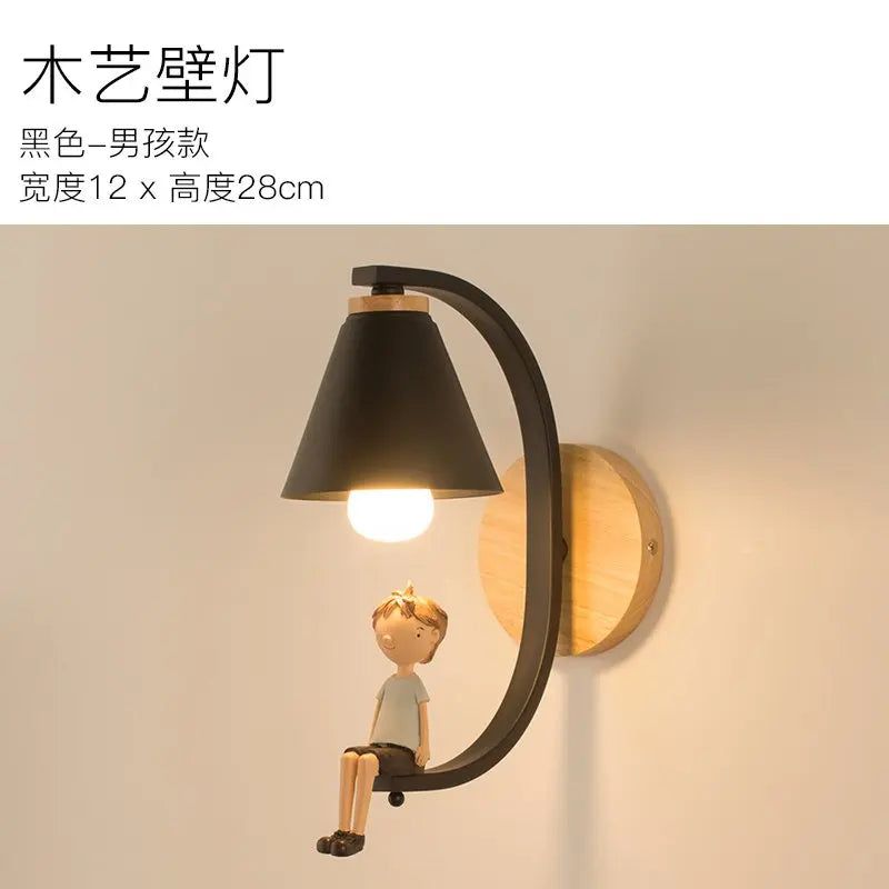 Nordic led wall lamp living room modern bedroom creative wall Luminaria bedside wall lightChildren's room decor lighting fixture