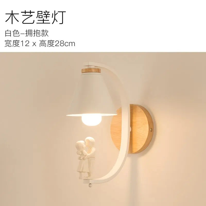 Nordic led wall lamp living room modern bedroom creative wall Luminaria bedside wall lightChildren's room decor lighting fixture