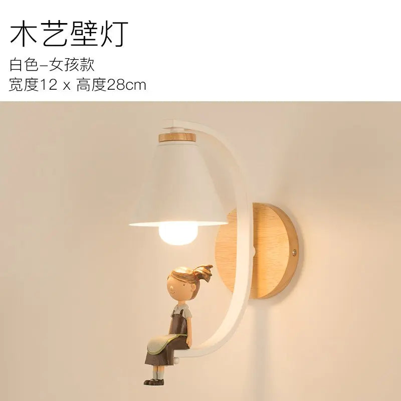 Nordic led wall lamp living room modern bedroom creative wall Luminaria bedside wall lightChildren's room decor lighting fixture